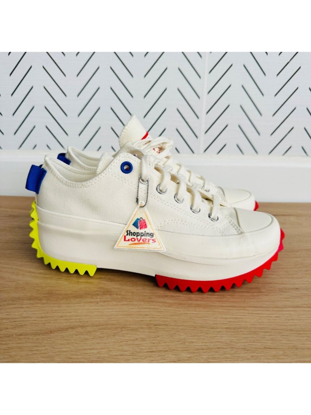 ⭐Converse Run Star Hike Platform Low Sz 9 Men's Shoes Sneaker Beige Red A08196C⭐